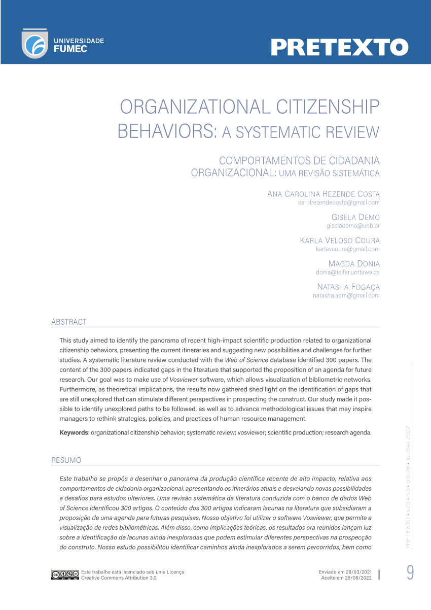 organizational citizenship behavior thesis pdf