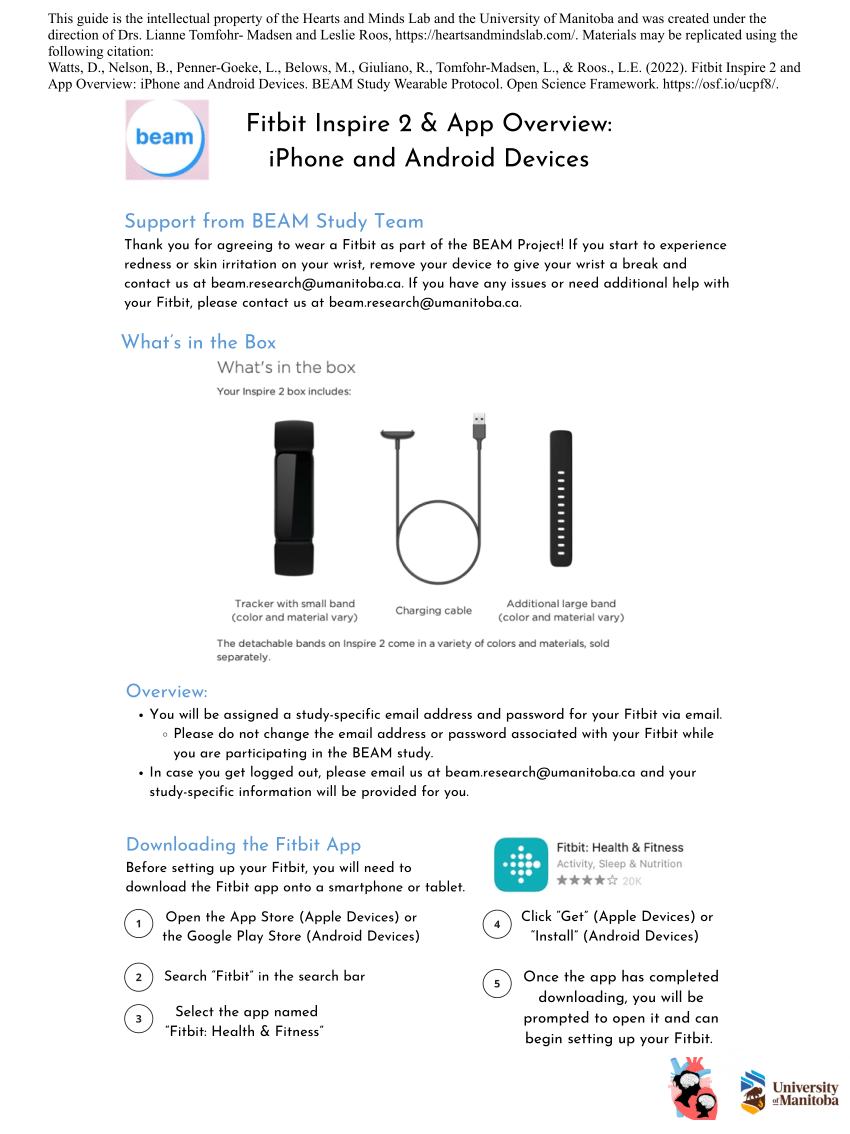 Fitbit Inspire 2 - pairing, control and setup 