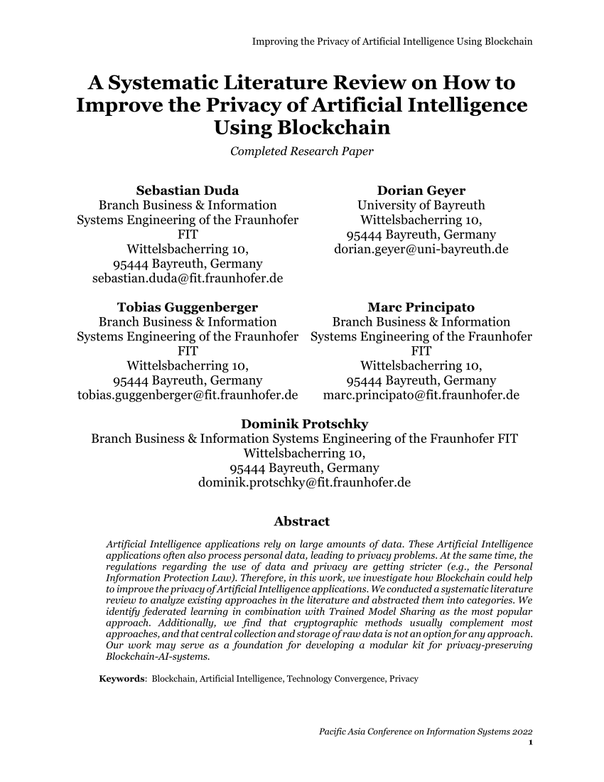 literature review in artificial intelligence