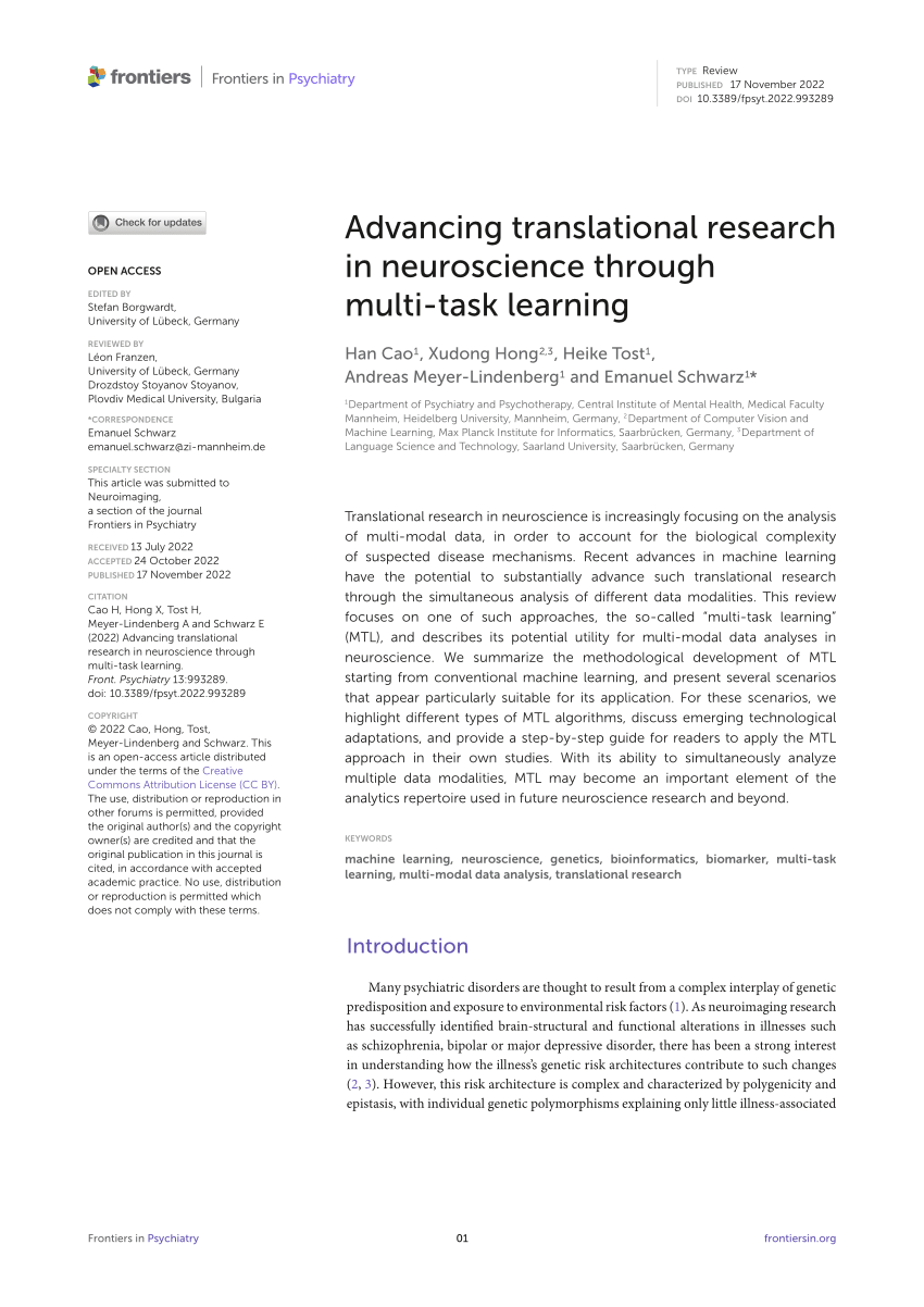 translational neuroscience personal statement