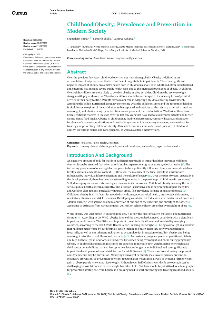 pdf-childhood-obesity-prevalence-and-prevention-in-modern-society