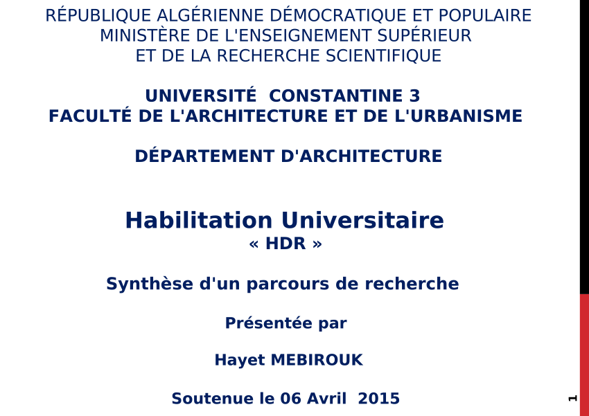 habilitation thesis france