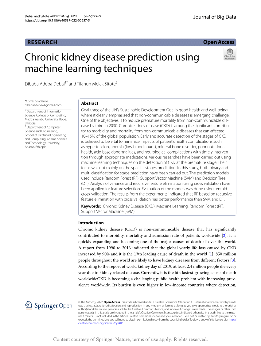 a case study on chronic kidney disease