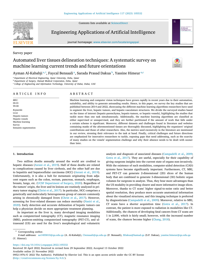 Automated liver tissues delineation techniques: A systematic