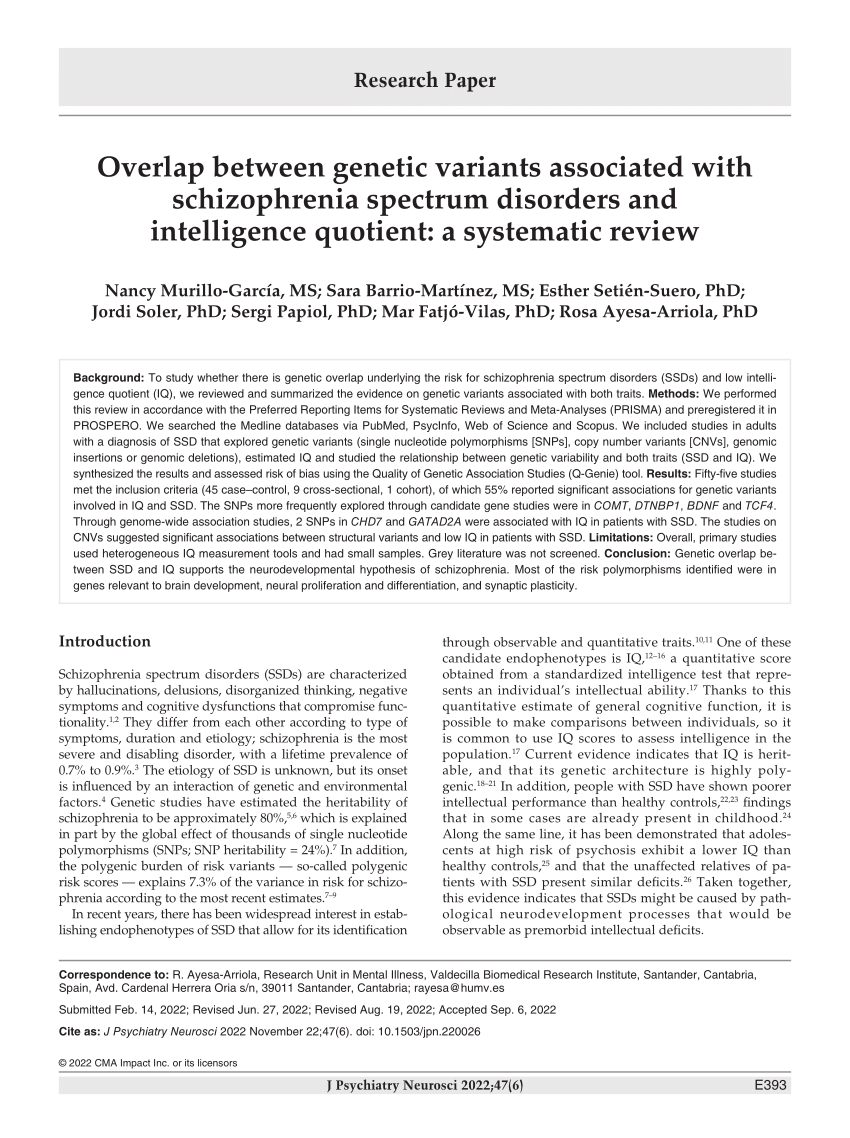 Pdf Overlap Between Genetic Variants Associated With Schizophrenia Spectrum Disorders And 2098