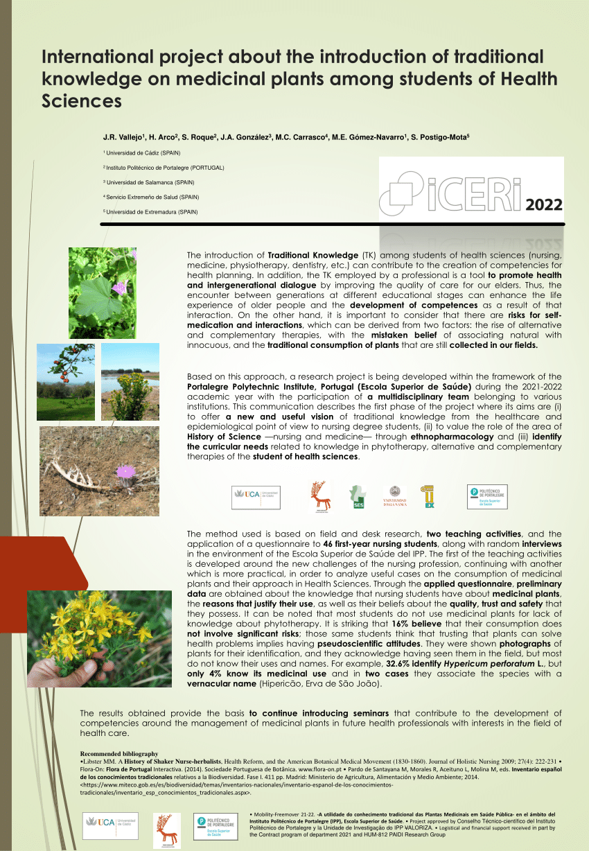 research project proposal on medicinal plants