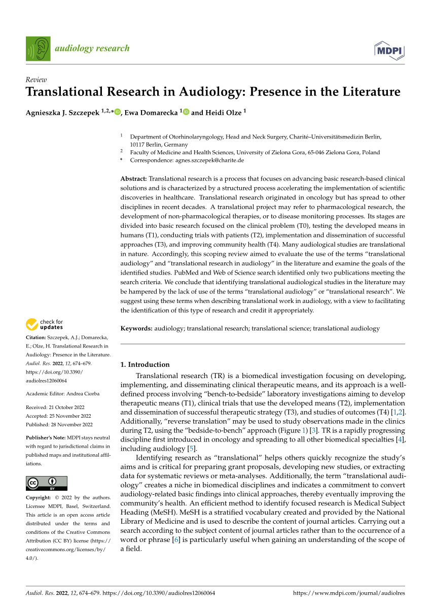 dissertation topics in audiology