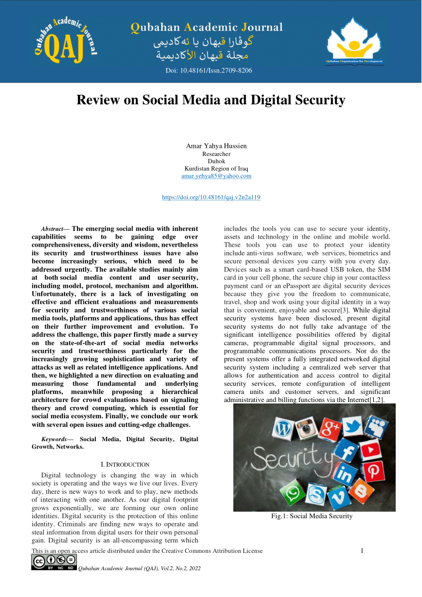 social media security research paper