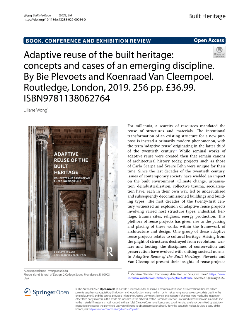 dissertation on built heritage