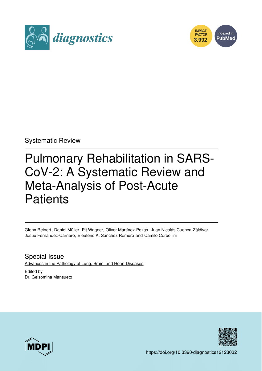 PDF) Pulmonary Rehabilitation A Systematic and of Post-Acute Patients