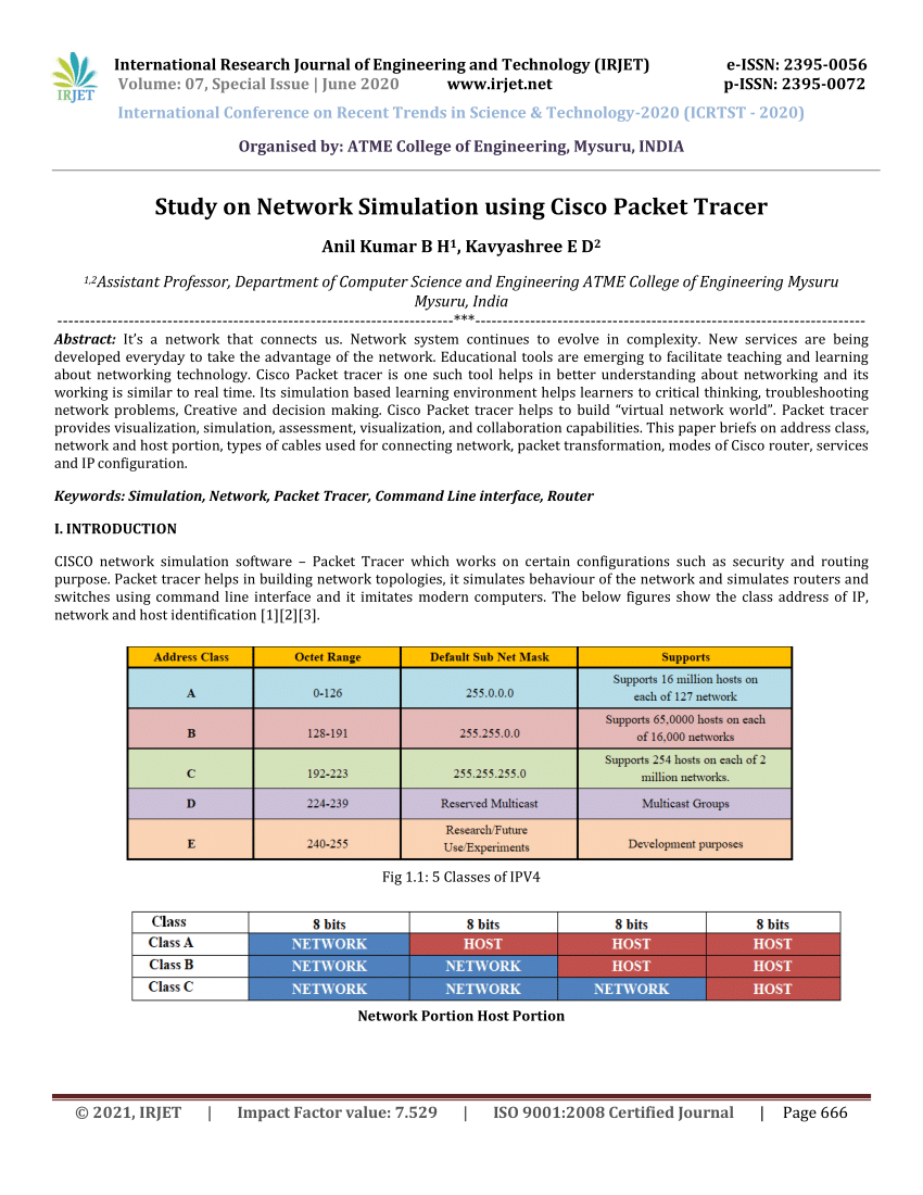 case study on network simulation tools such as packet tracer