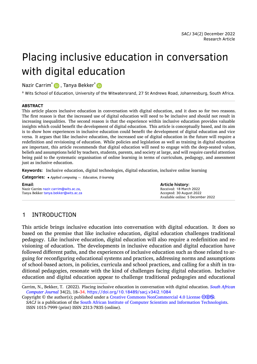 phd thesis on inclusive education