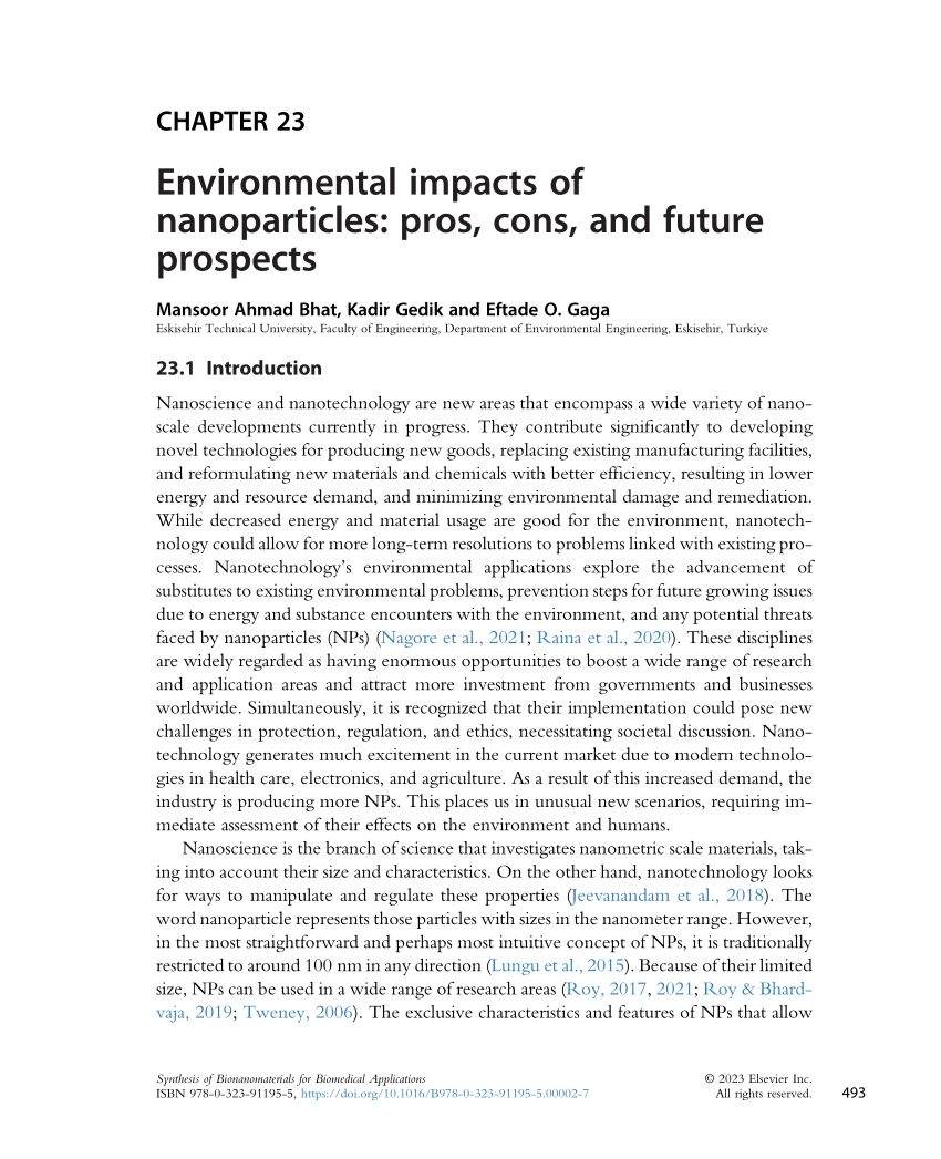 bachelor thesis environmental impact