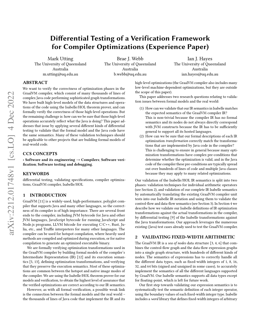 compiler research papers