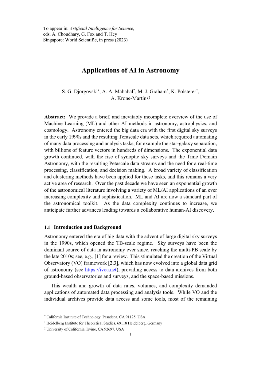 ai in astronomy research paper