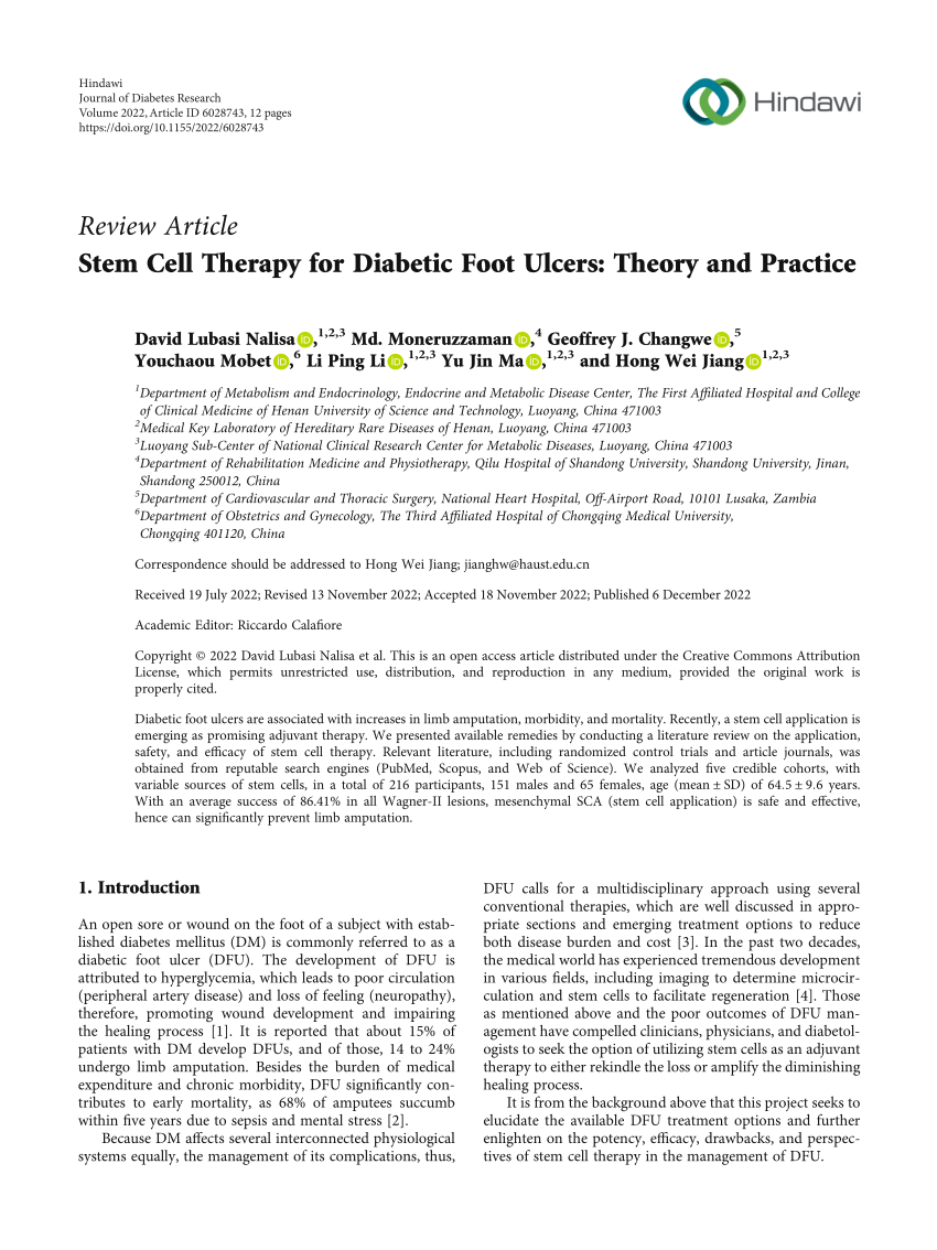 thesis on diabetic foot