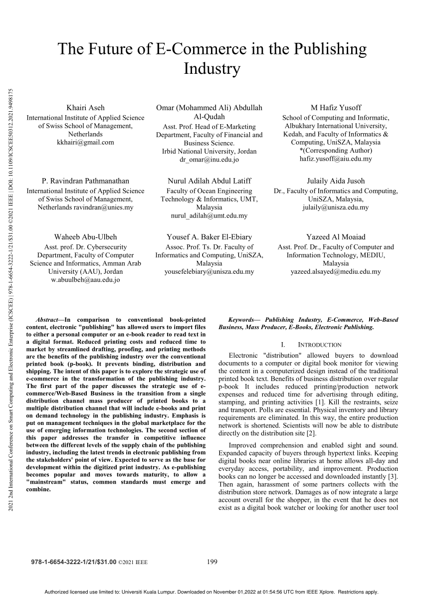 research paper of e commerce