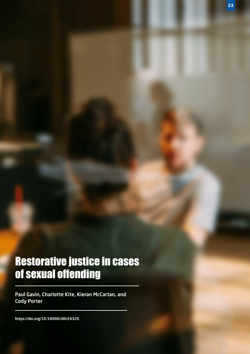 Pdf Restorative Justice In Cases Of Sexual Offending 