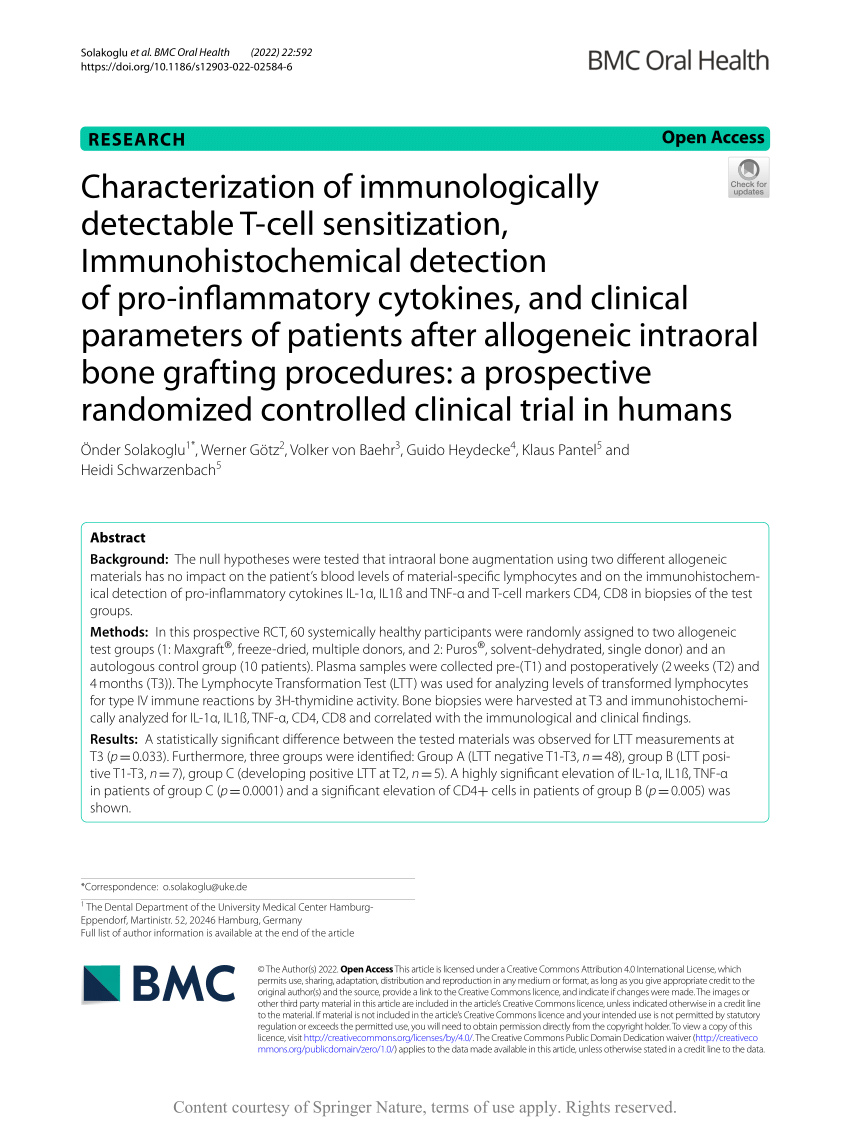 PDF Characterization of immunologically detectable T cell  