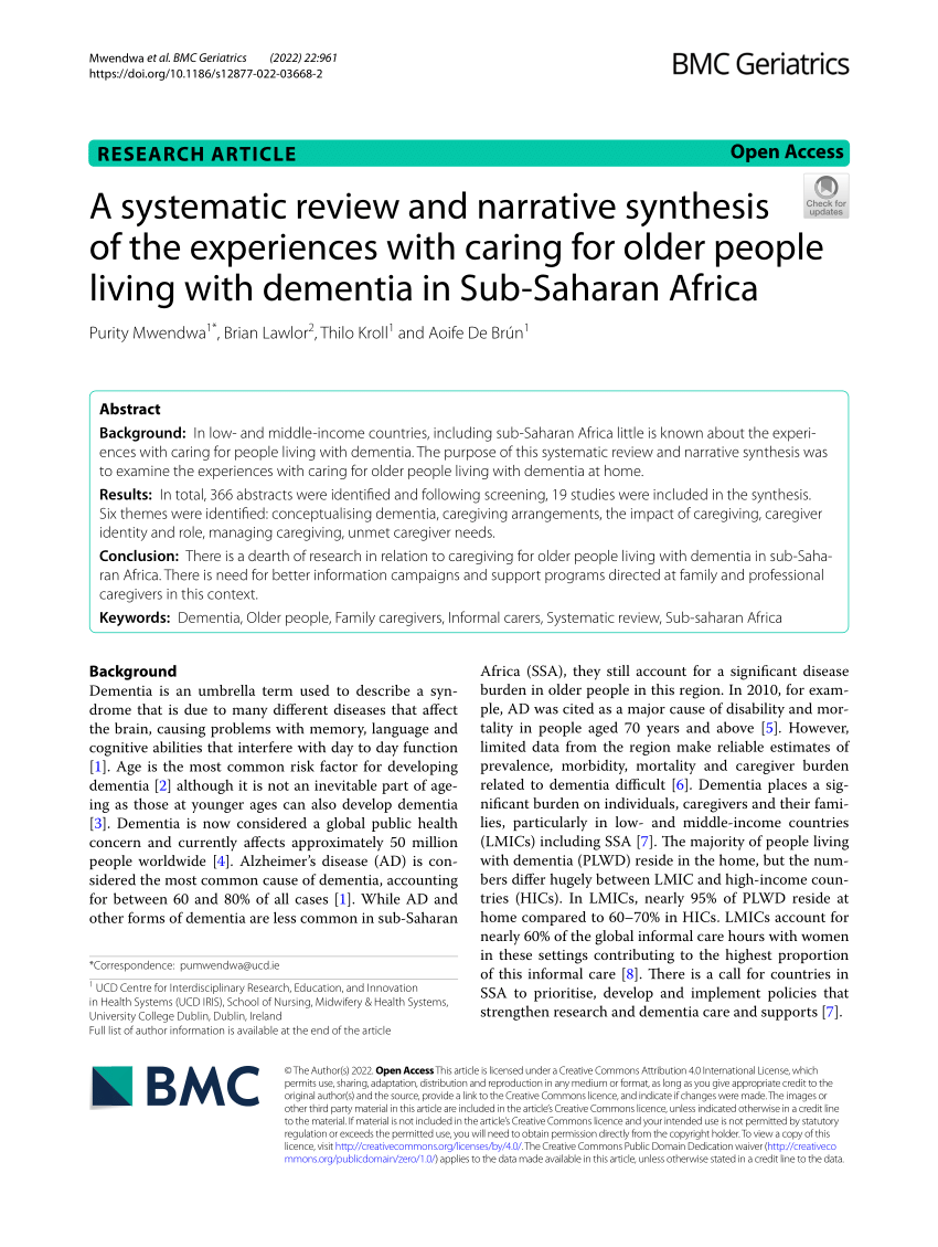 systematic review and narrative synthesis