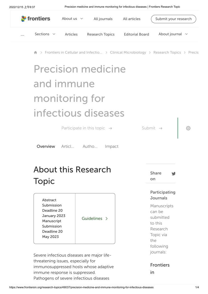 research topics in diseases