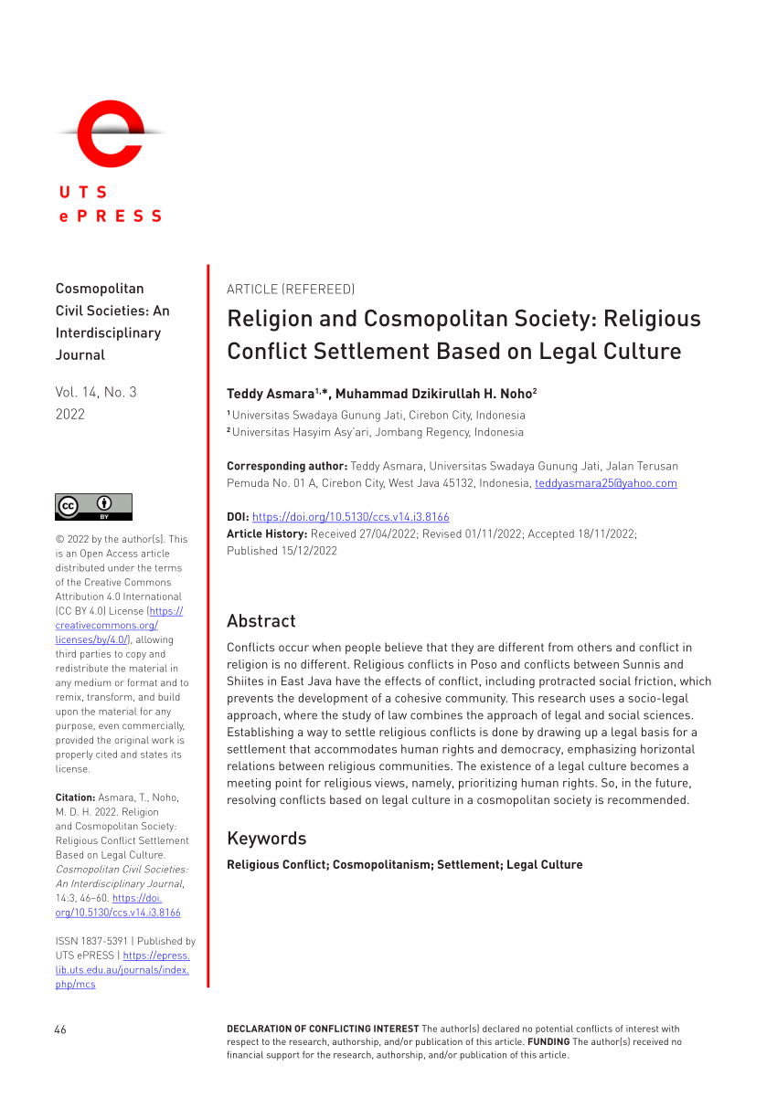 case study of religious conflict