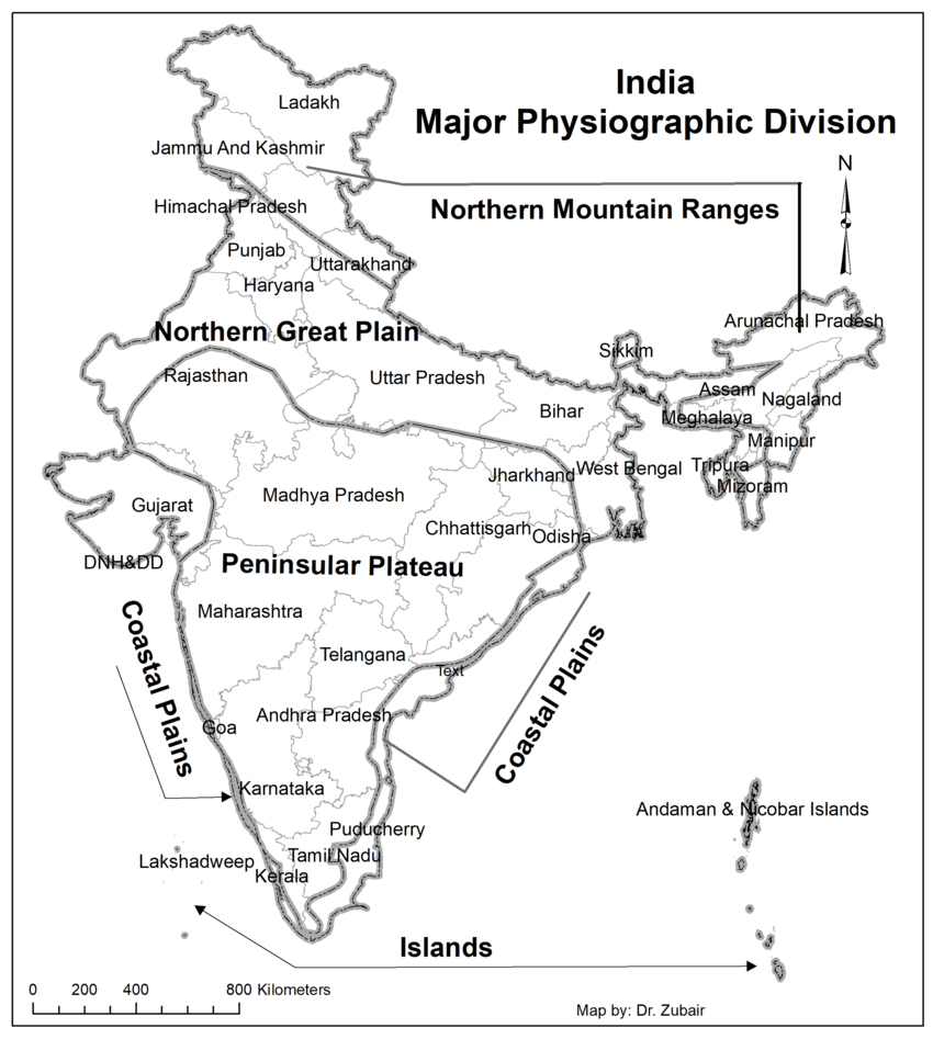 PDF Fig 1 Major Physiographic Divisions Of India   Largepreview 