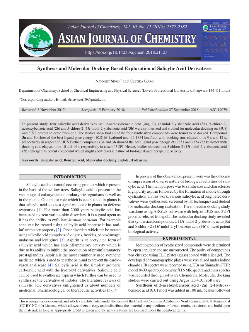 (PDF) ASIAN JOURNAL OF CHEMISTRY