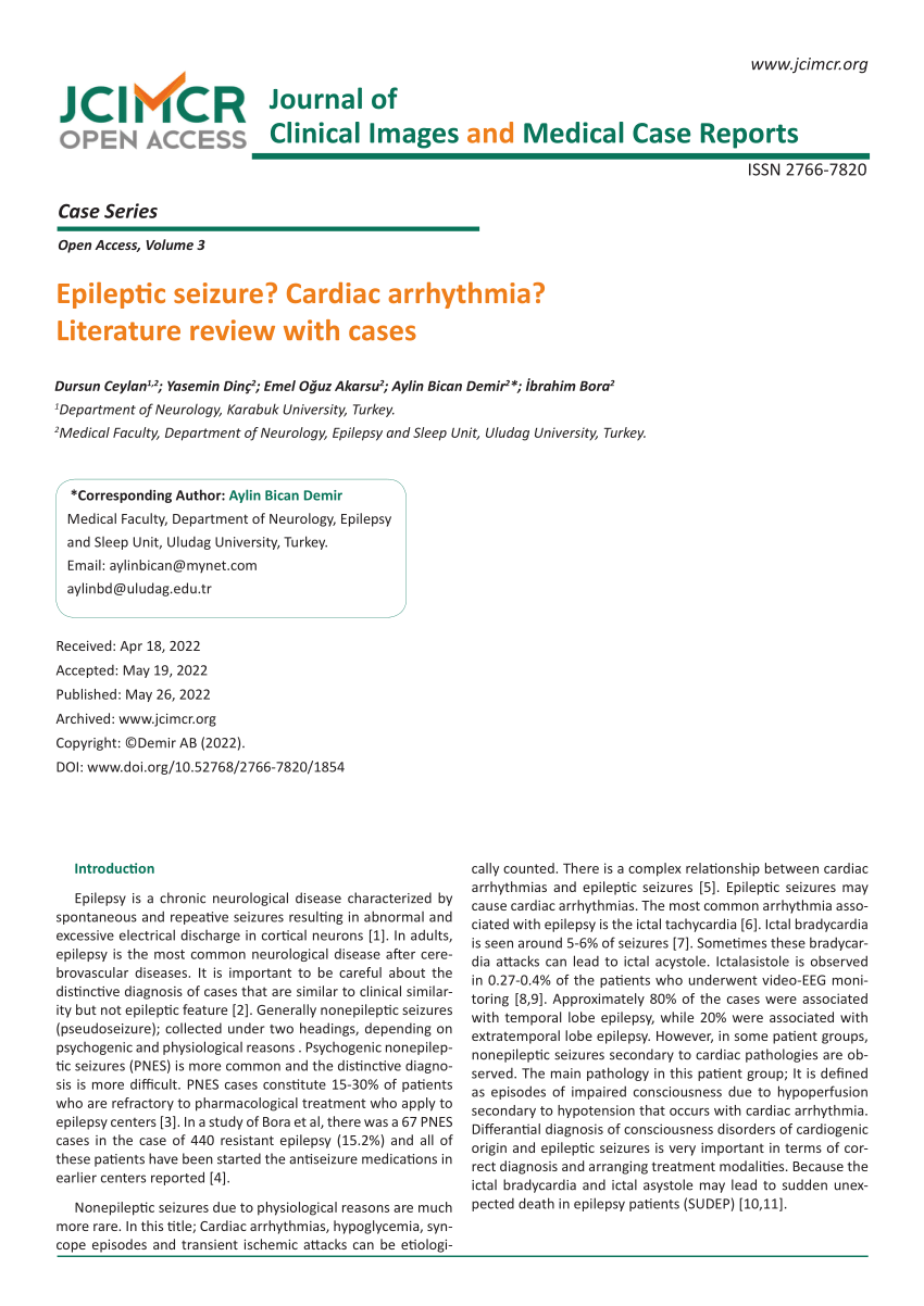 literature review of cardiac arrhythmia