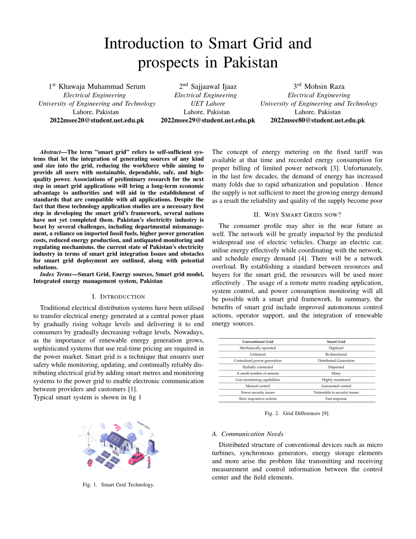 smart grid technology research paper