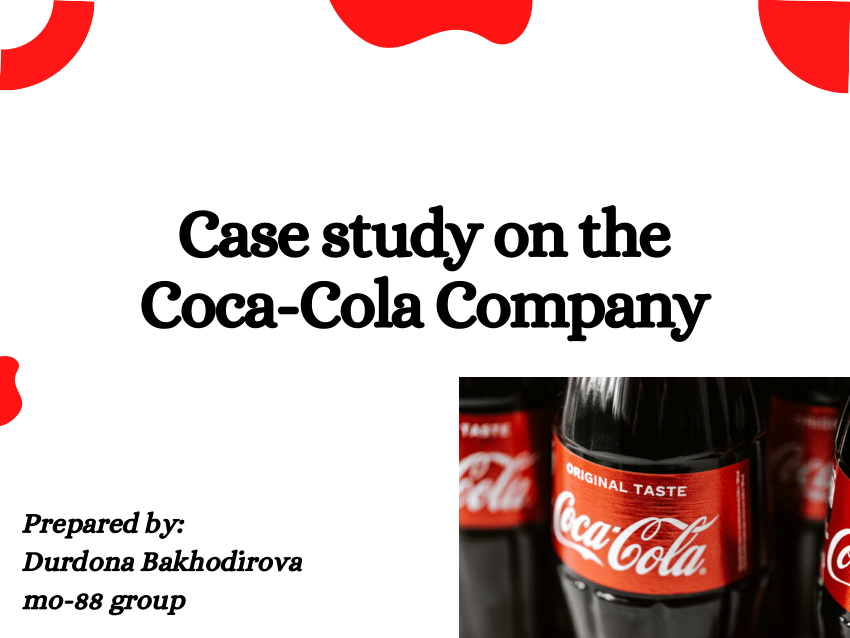 case study for coca cola company