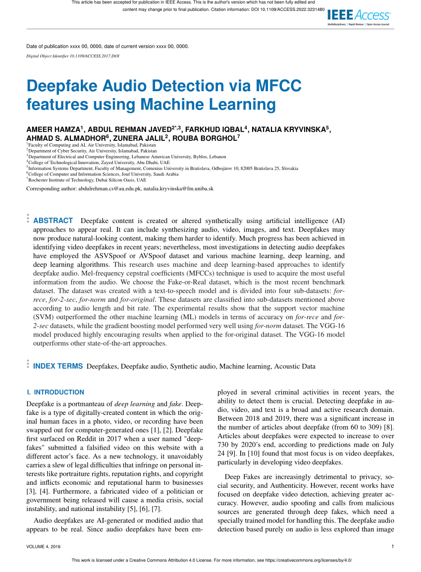 Deepfake audio has a tell and researchers can spot it