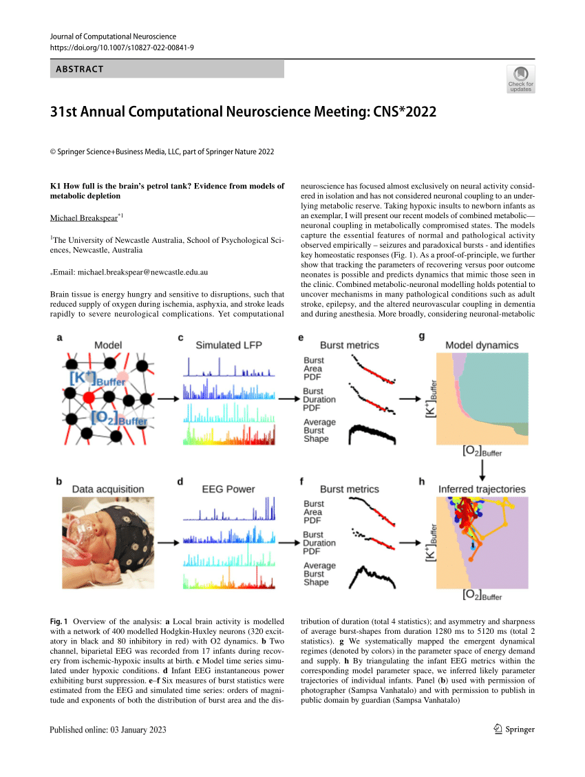 (PDF) 31st Annual Computational Neuroscience Meeting CNS*2022