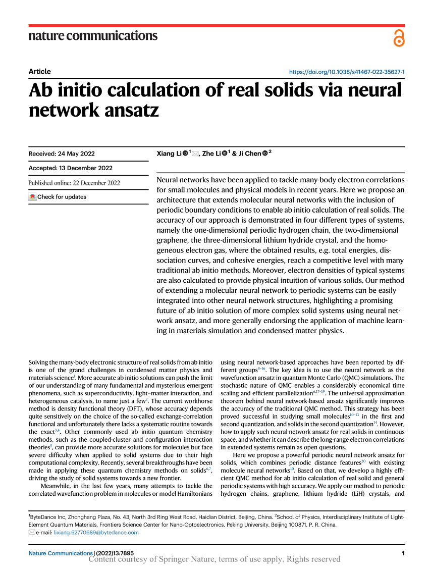 Ab initio quantum chemistry with neural-network wavefunctions