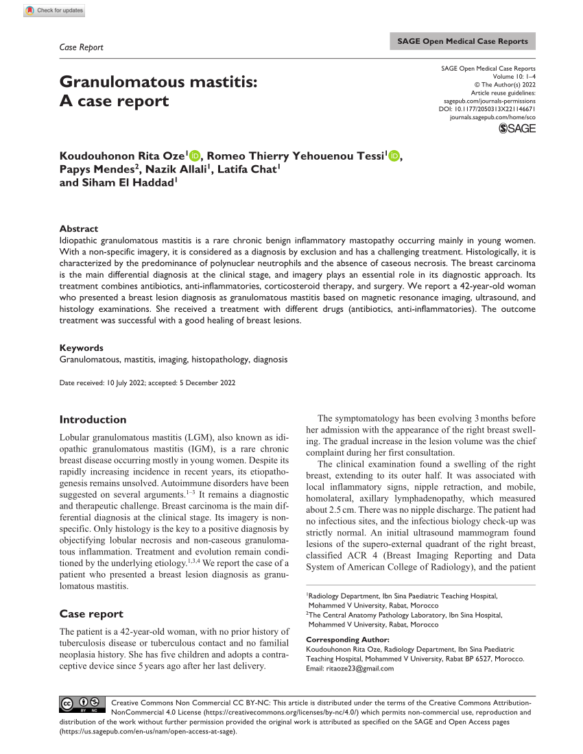 case study on mastitis