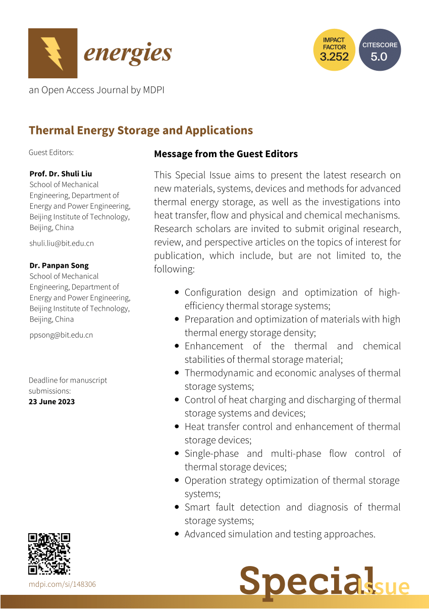 research paper about thermal energy storage