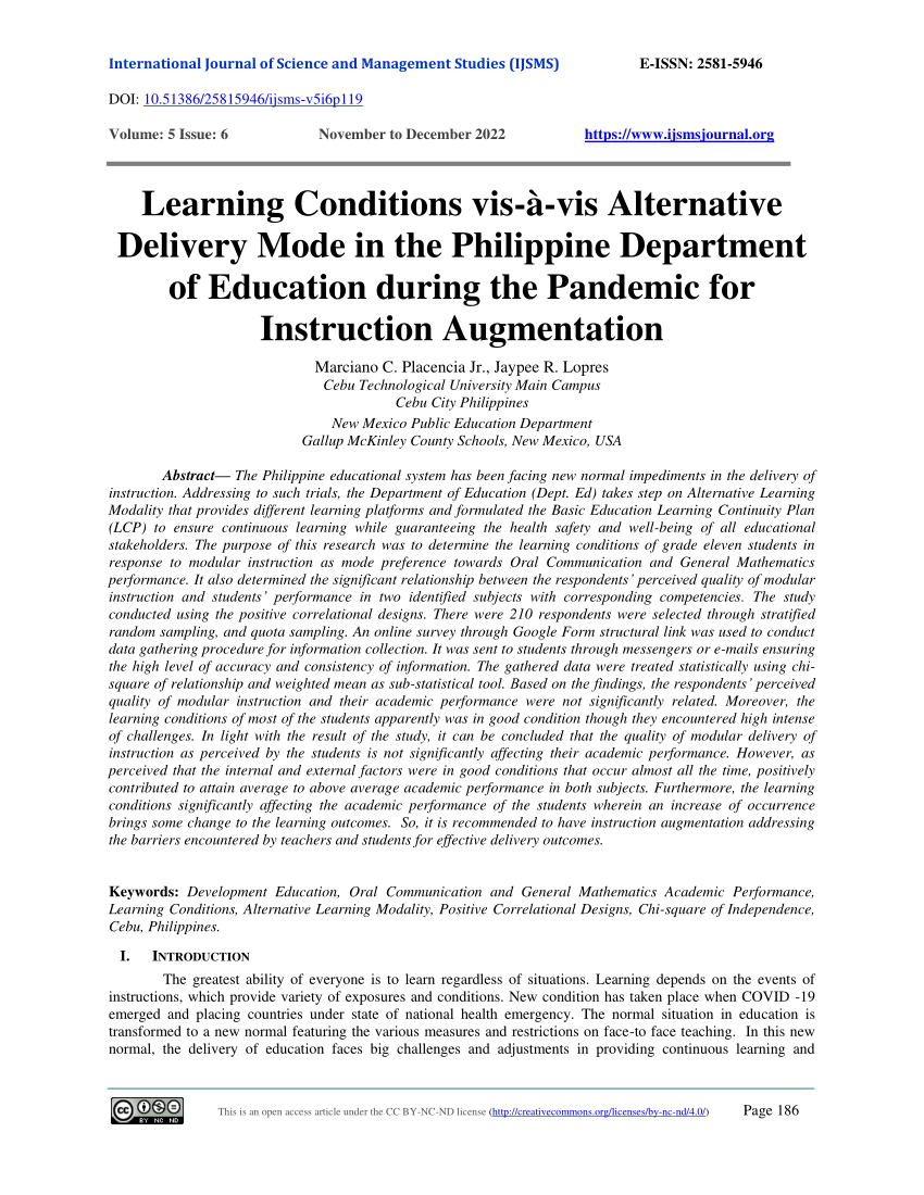 thesis on alternative learning system in the philippines pdf