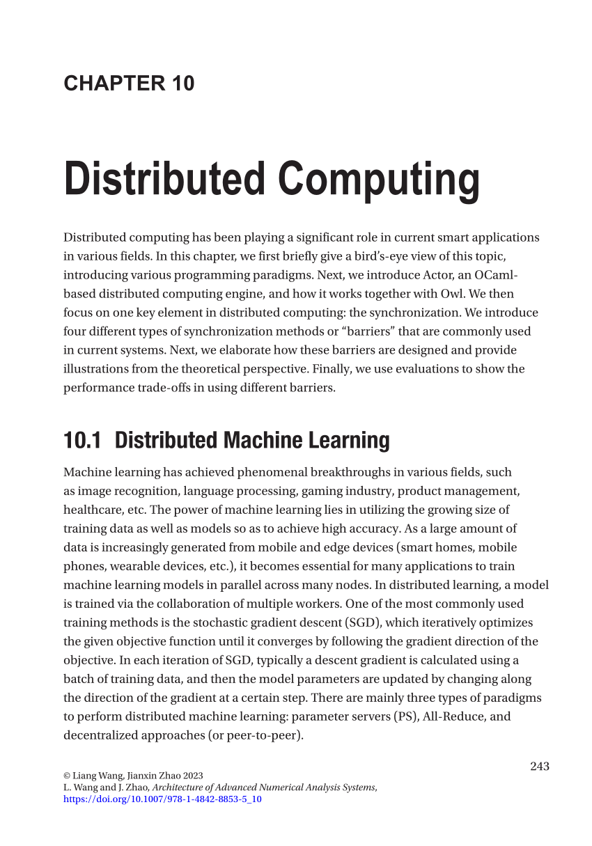 research paper on distributed computing system