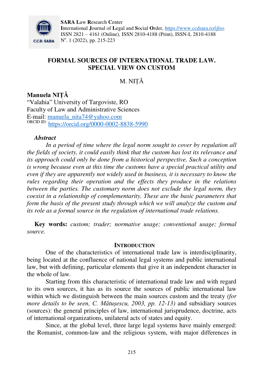 international trade law assignment