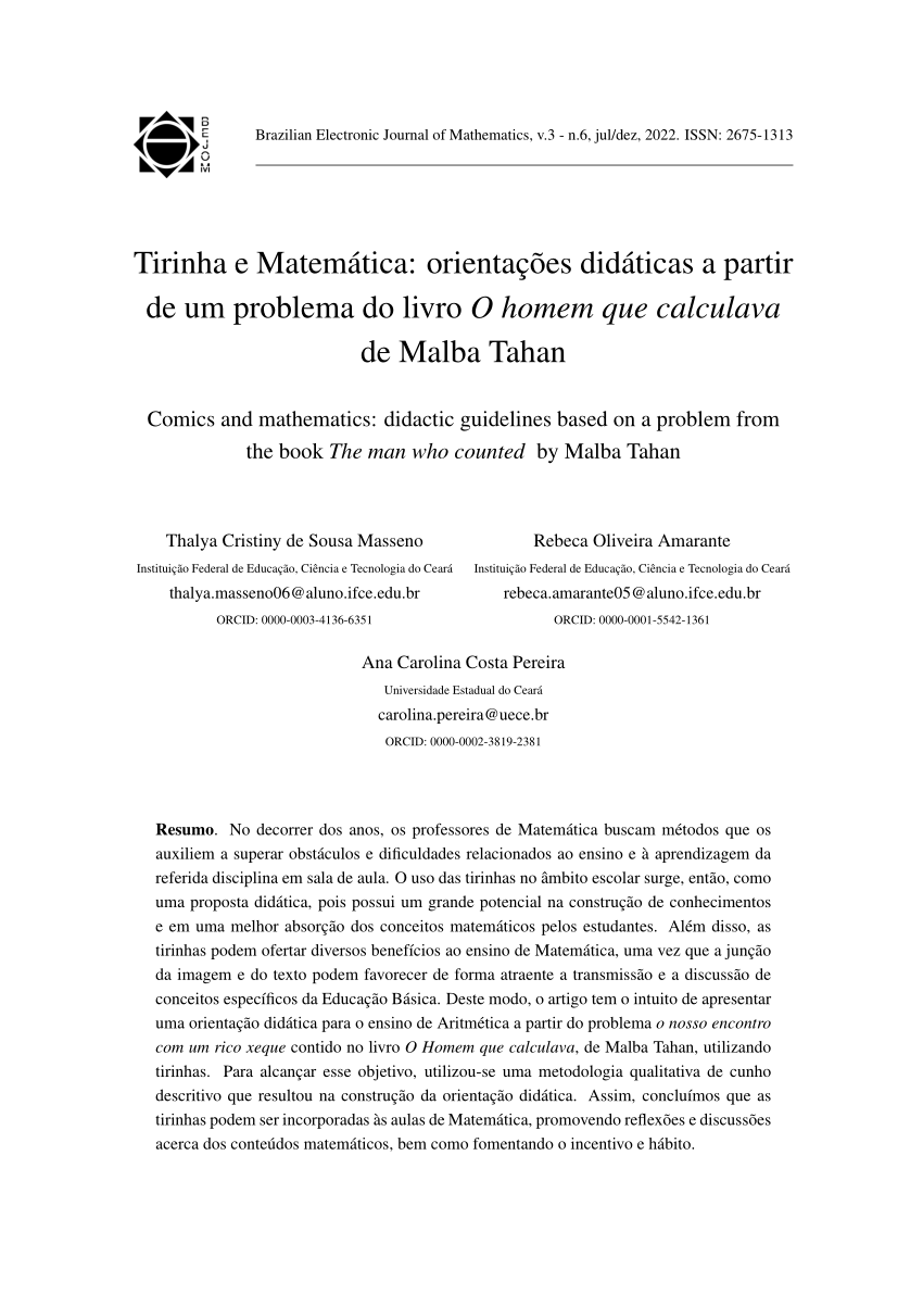 A Matemática e o Livro Do Malba Tahan, PDF, Exponenciação