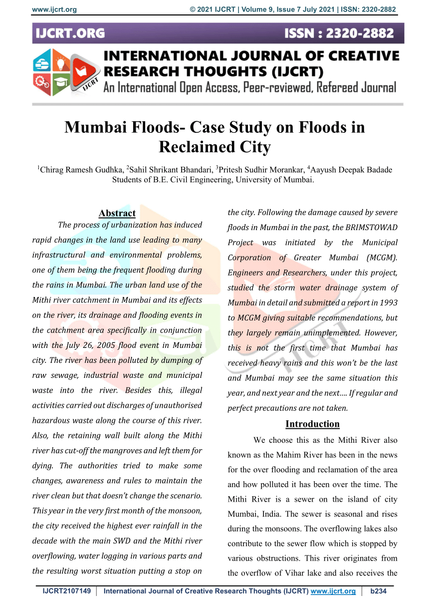 case study on floods in india pdf