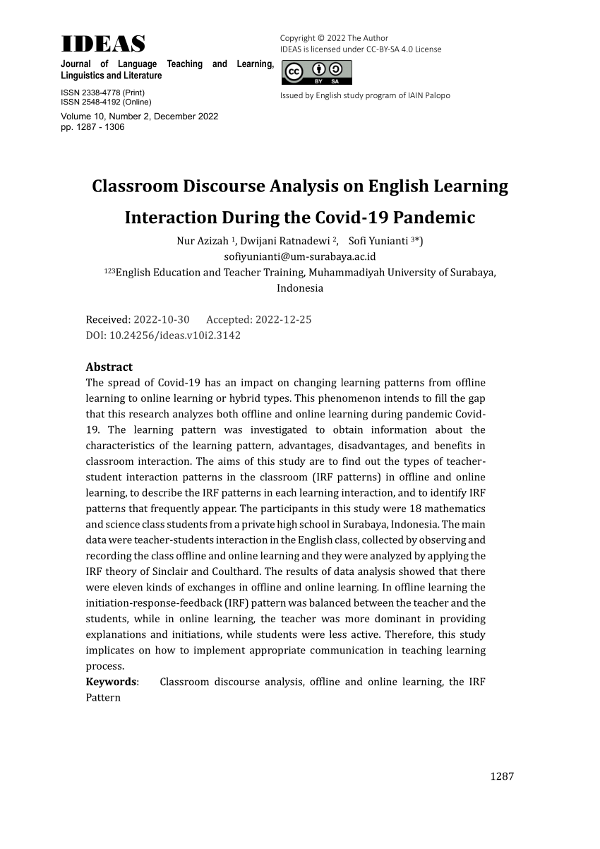 case study classroom discourse