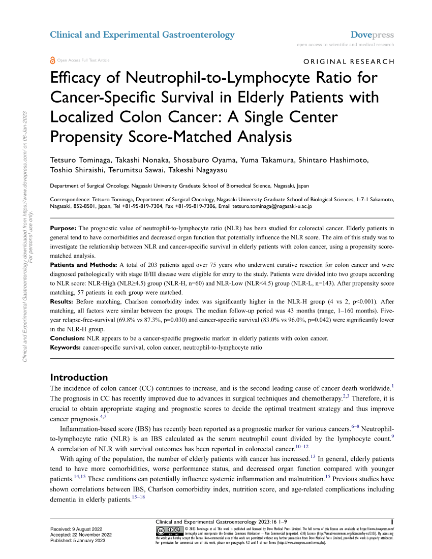 https://i1.rgstatic.net/publication/366893296_Efficacy_of_Neutrophil-to-Lymphocyte_Ratio_for_Cancer-Specific_Survival_in_Elderly_Patients_with_Localized_Colon_Cancer_A_Single_Center_Propensity_Score-Matched_Analysis/links/63b75f24c3c99660ebcfb951/largepreview.png