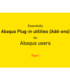 Preview image for Abaqus Plug-in utility for Abaqus Users
