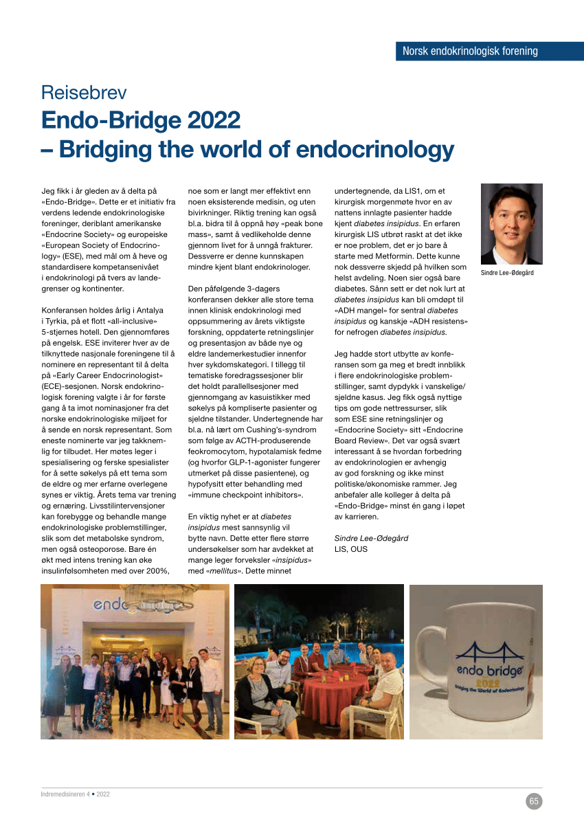 (PDF) EndoBridge 2022 Bridging the world of endocrinology