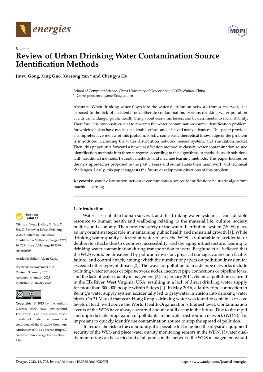 case study on water contamination