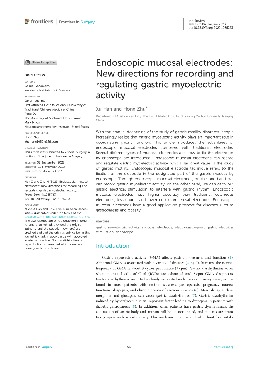 (PDF) Endoscopic mucosal electrodes: New directions for recording and ...