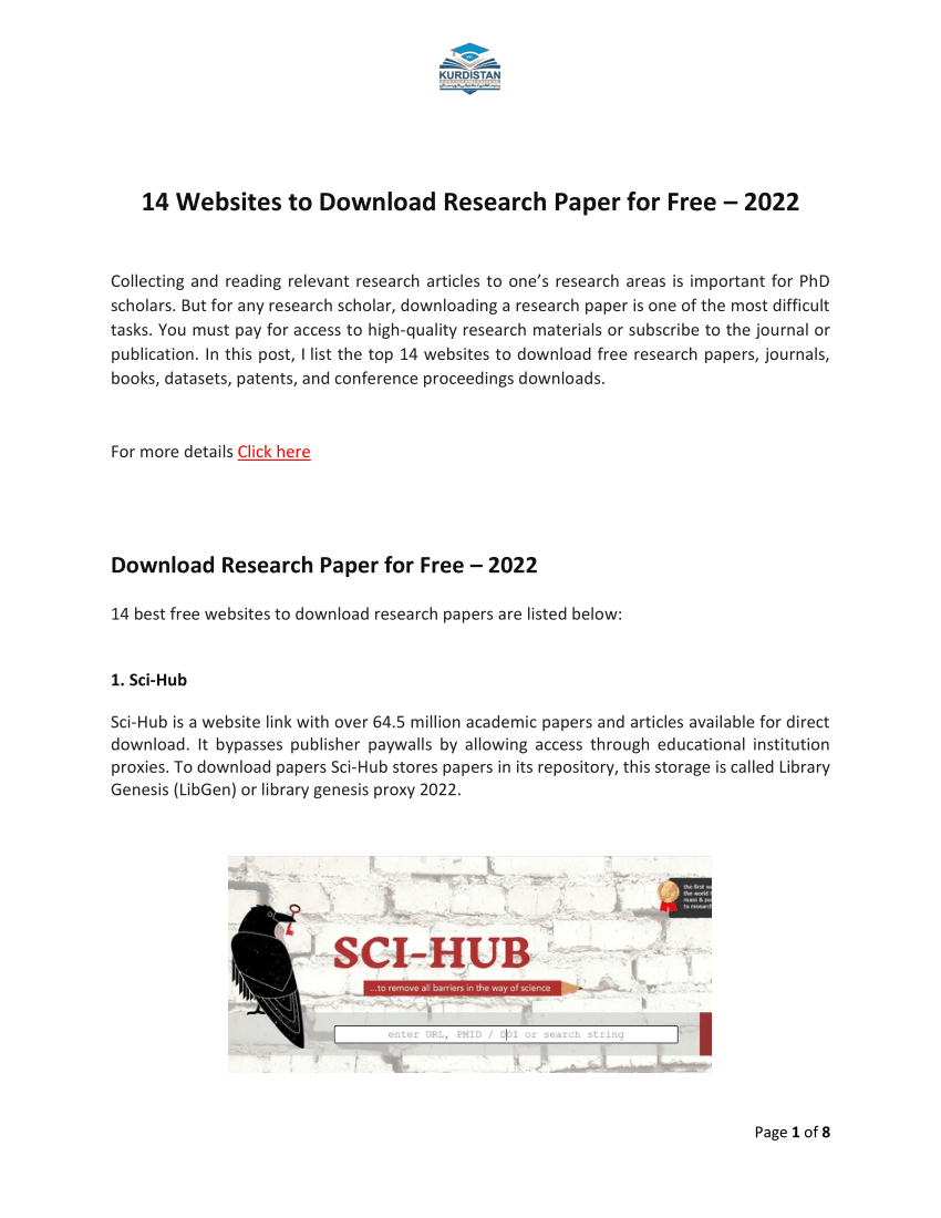 how to download research papers free