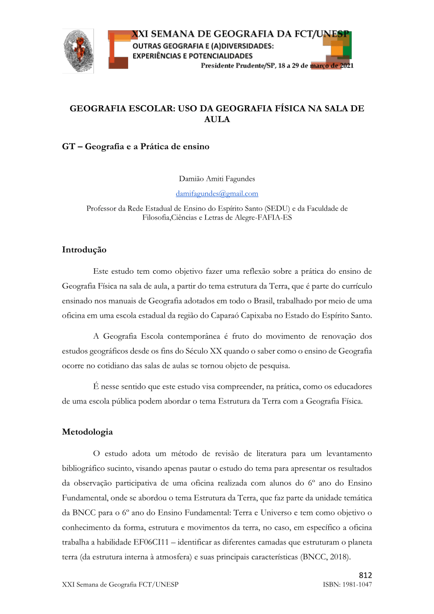 SEDU - Professora de Geografia utiliza metodologia ativa em sala