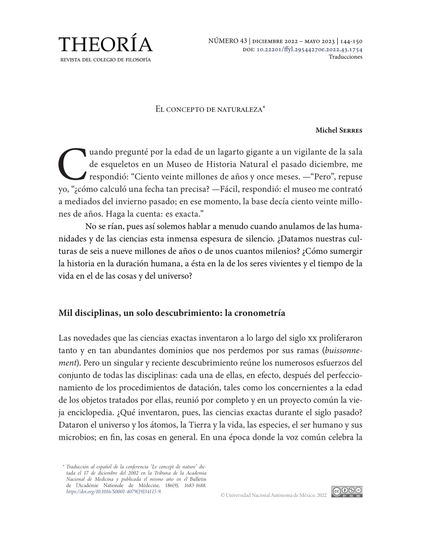 (PDF) El concepto de naturaleza